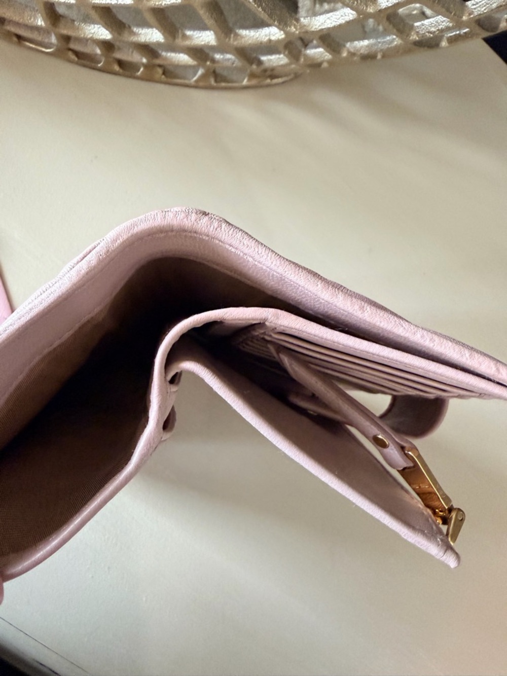 Miu Miu Matelassé Wallet Cammeo Pink 5ML015 with Authenticity Card - Picture 11 of 11